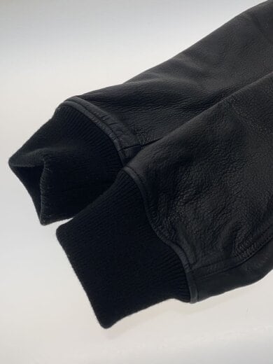商品画像：23AW RIB ZIPUP JACKET COW HIDE/レザージャケット・ブルゾン/1/牛革/BLK 6