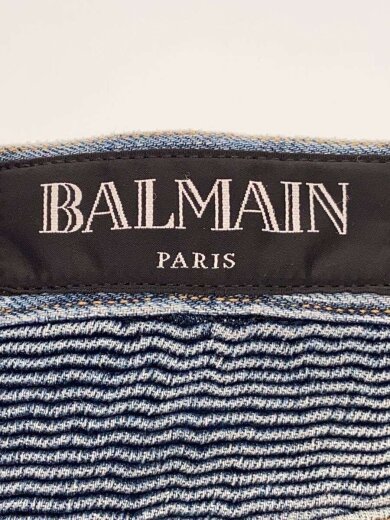 商品画像：17SS/ダメージ加工/蛇腹バイカーデニムパンツ/28/コットン/IDG/S7H9551TO14E 4