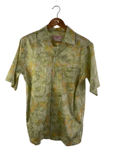 商品画像：Green Floral/半袖シャツ/XS/ポリエステル/グリーン/総柄 1