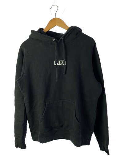 商品画像：19ss/LIFE Hooded Sweatshirt/パーカー/M/コットン/ブラック/プリント割れ 1