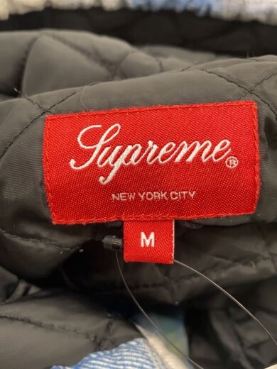 商品画像：19FW/Quilted Hooded Plaid Shirt/ジャケット/M/コットン/ブルー/チェック 3