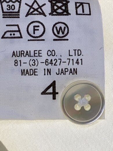 商品画像：24SS/WASHED FINX TWILL BIG SHIRT/シャツ/4/コットン/イエロー/A24SS02TN// 4