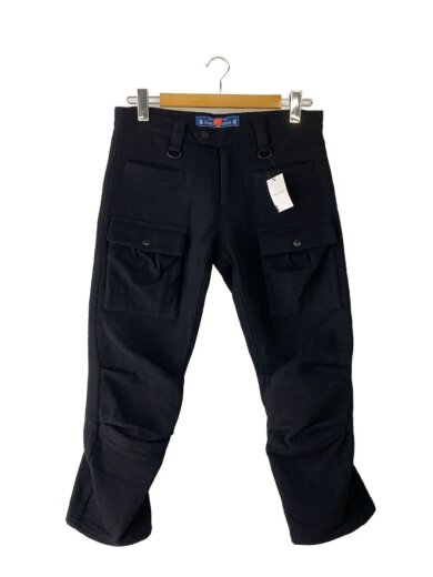 商品画像：3D silhouette cropped wool pants/3/ウール/ブラック/945-71TP81-1// 1