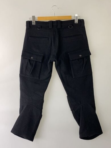 商品画像：3D silhouette cropped wool pants/3/ウール/ブラック/945-71TP81-1// 2