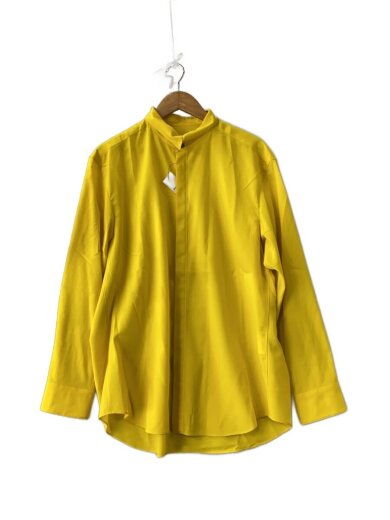 商品画像：DROPPED SHOULDER TOP WITH SHIRTS COLLAR/M2/イエロー/S24T01-NKWS// 1