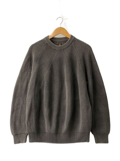 商品画像：FADE COLOR SIGNATURE CREW NECK KNIT(厚手)/2/グレー/BN-25SM-005// 1