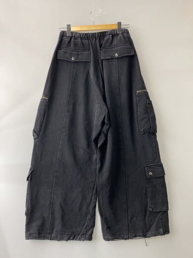 商品画像：WIDE SWEAT PANTS/S/コットン/ブラック/672585 RTT39// 2