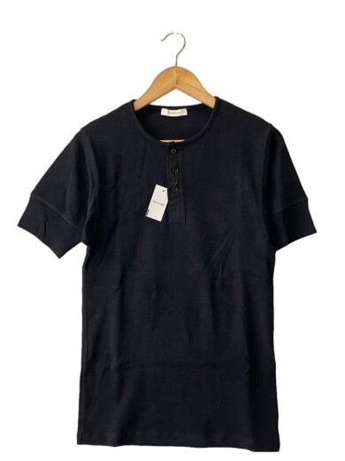 商品画像：26SS/RIB HENLEY TOP/Tシャツ/XS/コットン/ブラック/TS0007 LJ1030 1