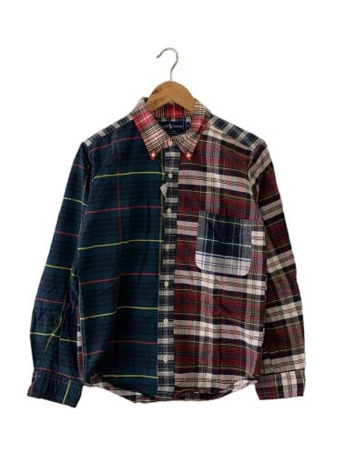 商品画像：長袖シャツ/XL/コットン/GRN/チェック 1