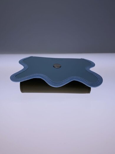 商品画像：3つ折り財布/レザー/ブルー/メンズ 6