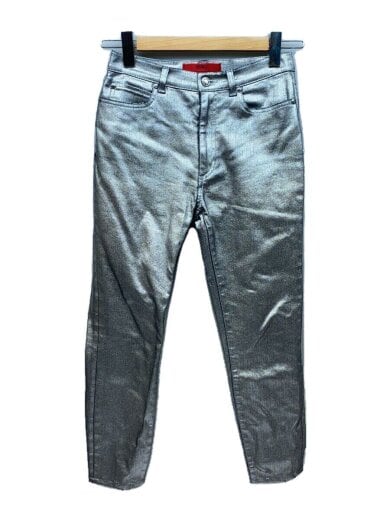 商品画像：HIGHWAIST SKINNY LEG/ボトム/27/コットン/SLV/ルーマニア製// 1