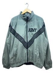 90S/99年製/IPFU/トレーニングブルゾン/トラックジャケット/米軍/M/ナイロン/GRY
