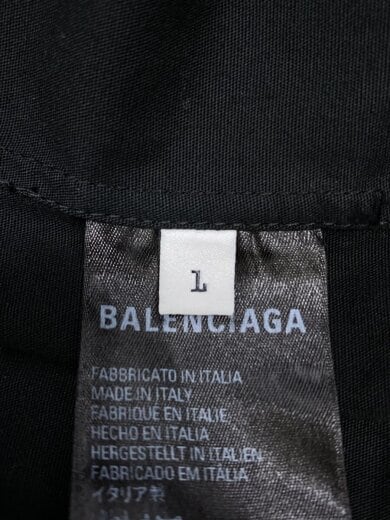 商品画像：タグ付/UNISEX PATCHED CARGO SHIRT/長袖シャツ/1/BLK/720102/イタリア製 4