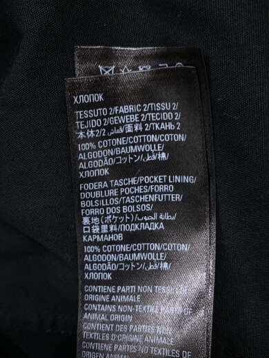 商品画像：タグ付/UNISEX PATCHED CARGO SHIRT/長袖シャツ/1/BLK/720102/イタリア製 5