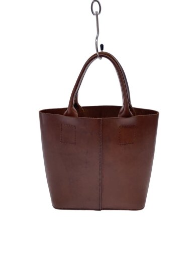 商品画像：ハンドバッグ/レザー/BRW 1