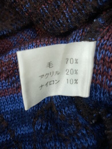 商品画像：3Dニット/セーター(薄手)/M/ウール/マルチカラー/総柄 4