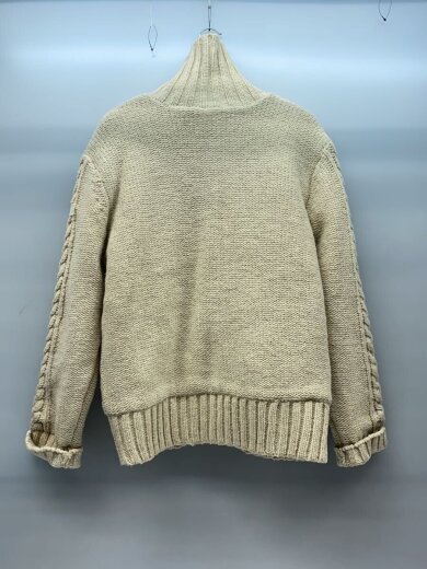 商品画像：カーディガン(厚手)/L/ウール/CRM/無地/F944 2