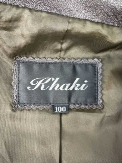 商品画像：KHAKI/レザージャケット・ブルゾン/--/レザー/BRW 3