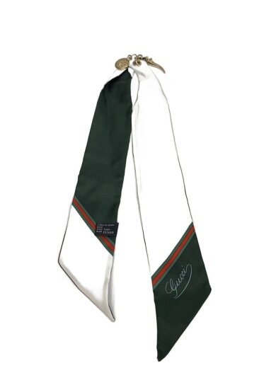 画像：GUCCIスカーフ/シルク/WHT/レディース1