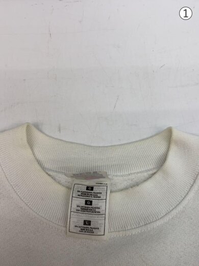 商品画像：90s/ヨゴレ.毛玉有/スウェット/L/コットン/WHT/プリント// 6