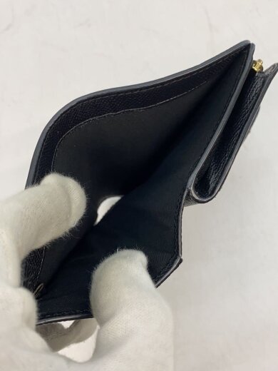 商品画像：ミディアムコーナーウォレット/2つ折り財布/レザー/BLK/レディース 6