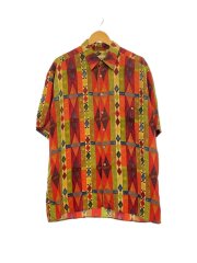 Vintage/80s～/BURMA.BIBAS/半袖シャツ/L/シルク/マルチカラー