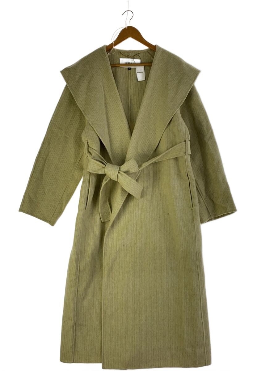 LE CIEL BLEU / Big Collar Belted Maxi Coat/コート/36/ウール/GRN/24A69404