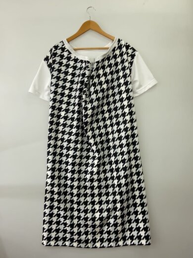 商品画像：21AW/AD2021/ハウンドトゥース切替Tシャツ/ロング/S/ポリエステル/WHT/白/PH-T008// 2