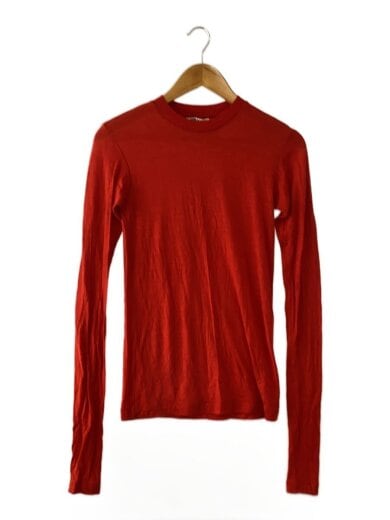 商品画像：23AW/SUPER SOFT WOOL SHEER L/S/長袖Tシャツ/1/ウール/RED/A23AP03WT 1