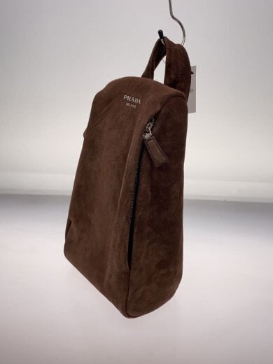 商品画像：リュック/スウェード/BRW/2VZ114/ワンショルダーバックパック/ロゴ/ジッパー/ 2