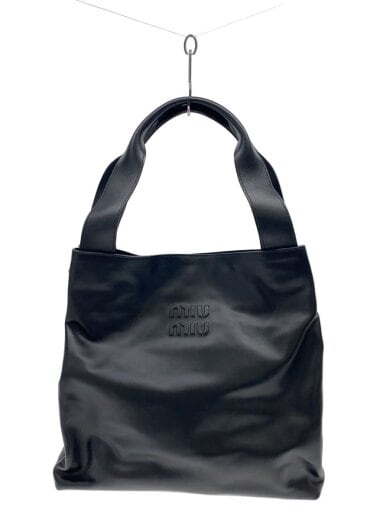 商品画像：ホーボーバッグ/トートバッグ/レザー/BLK/黒/ロゴ 1