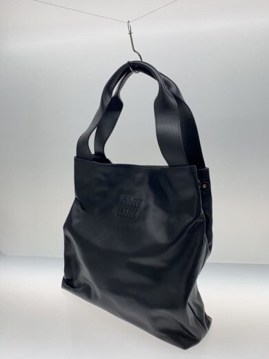 商品画像：ホーボーバッグ/トートバッグ/レザー/BLK/黒/ロゴ 2