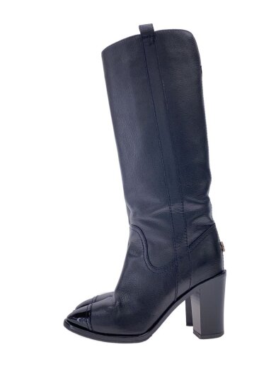 商品画像：ロングブーツ/35/BLK/ポインテッドトゥロングブーツ/22.5cm 1