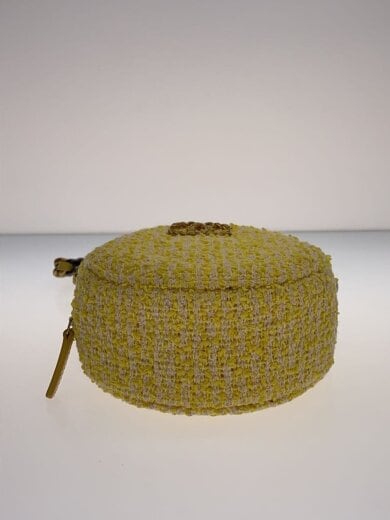 商品画像：ラウンドツイード/チェーンショルダーバッグ/マトラッセ/ツイード/YLW/ココマーク/ロゴ 4