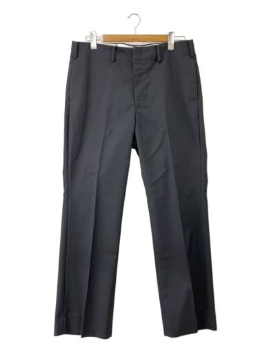 商品画像：22AW/FLAT WAIST TROUSERS/スラックスパンツ/3/ポリエステル/BLK/W-011-6003 1