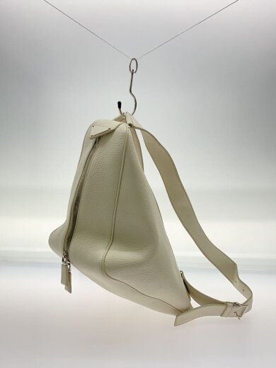 商品画像：トライアングルロゴ/リュック/バックパック/2VZ099/レザー/WHT/白 2