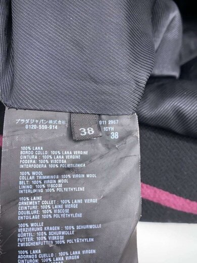 商品画像：コート/38/ウール/BLK 4