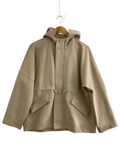 商品画像：ボンディングフーデッドジャケット/ジップパーカー/3/ポリエステル/BEG/PP01-JC532 1