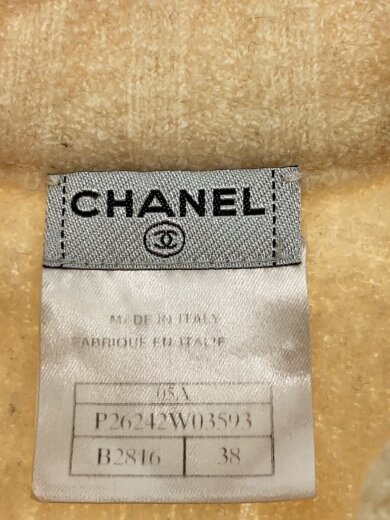 商品画像：P26242/05A/カーディガン(厚手)/CHANELロゴジップ/38/カシミア/CRM 3