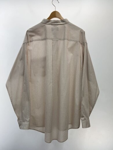 商品画像：ボタンダウン/オーバーサイズシャツ/長袖シャツ/4/コットン/BEG/チェック// 2