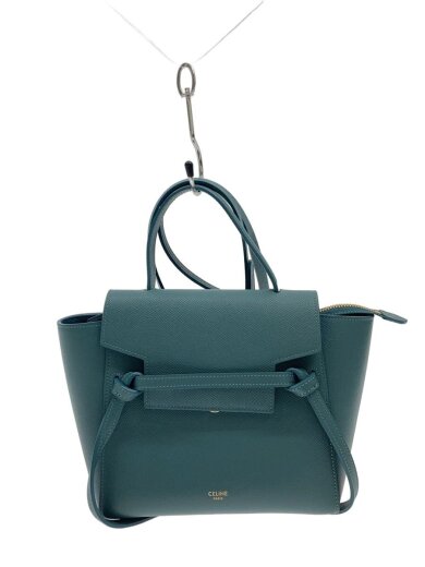 商品画像：ベルトバッグナノ/ハンドバッグ/レザー/GRN// 1