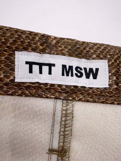商品画像：21AW/パンツ/M/フェイクレザー/BRW/パイソンプリント/TTT-2021AW-PT06 4