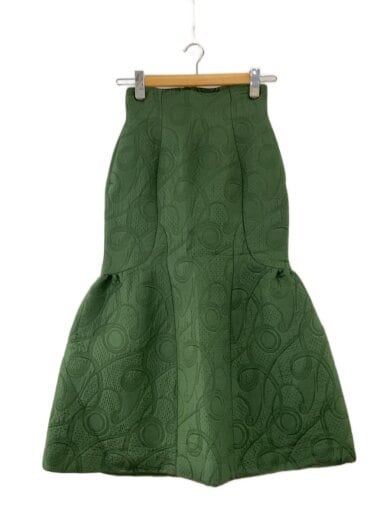 商品画像：Triple Layer Jacquard Skirt/スカート/1/ポリエステル/GRN/MM22FW-SK010// 1