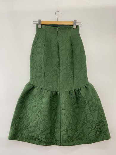 商品画像：Triple Layer Jacquard Skirt/スカート/1/ポリエステル/GRN/MM22FW-SK010// 2