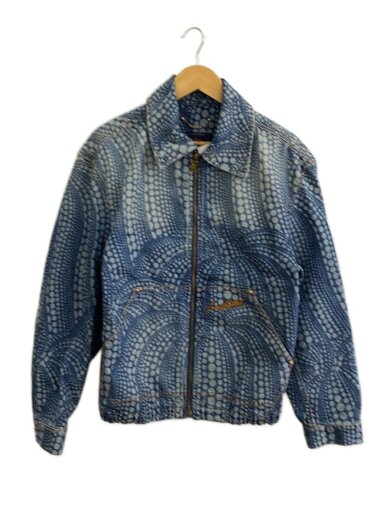 商品画像：23AW/×草間彌生/ドットデニムジャケット/パンプキン/44/コットン/BLU/ロゴ/LV 1