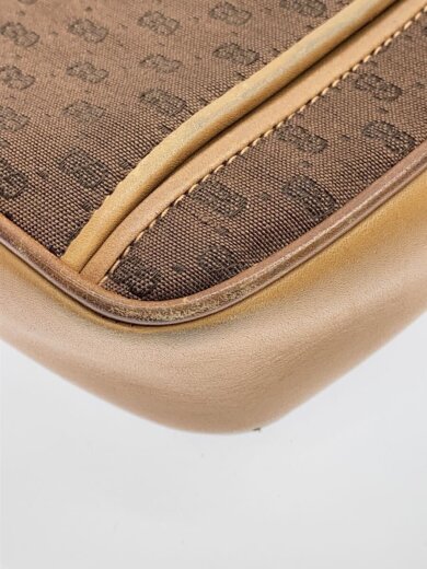 商品画像：マイクロGG/ショルダーバッグ/オールドグッチ/OLD GUCCI/キャンバス/BRW/ロゴ// 7