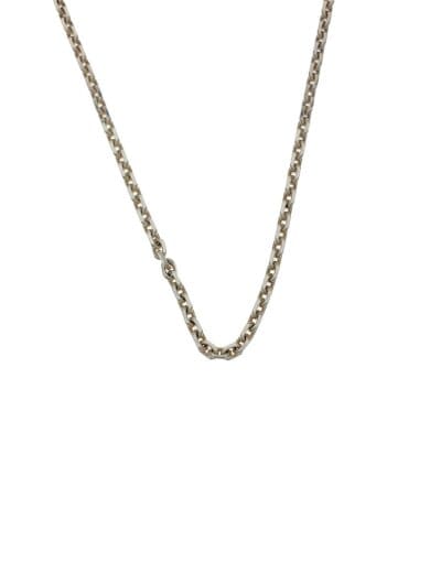 商品画像：チェーンネックレス/SV925/SLV/トップ有/メンズ/刻印/ロゴ 1