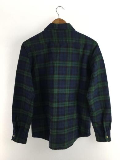 画像：CAMCOネルシャツ/M/コットン/GRN/チェック2