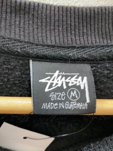 商品画像：Stock Logo stussy crew sweat/スウェット/M/コットン/BLK/色褪せ有// 3