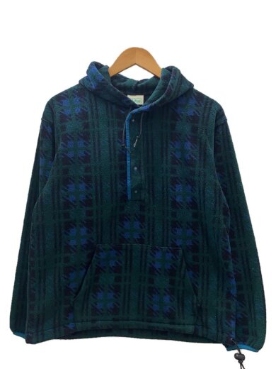 商品画像：80～90s/ハーフスナップ/フリースジャケット/--/ポリエステル/GRN/総柄 1
